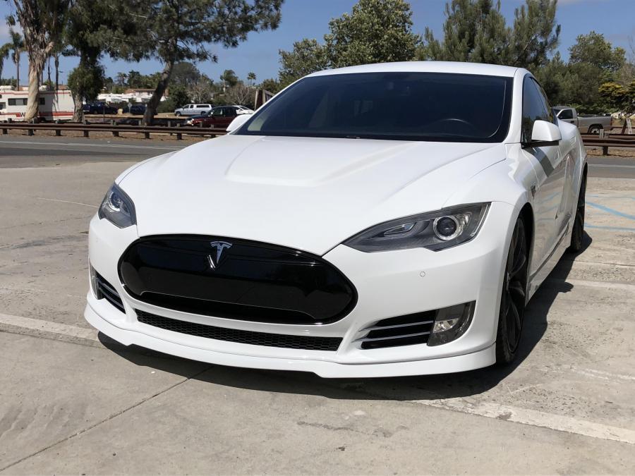 2012-2016.5 Tesla Model S Front Valance: Urethane