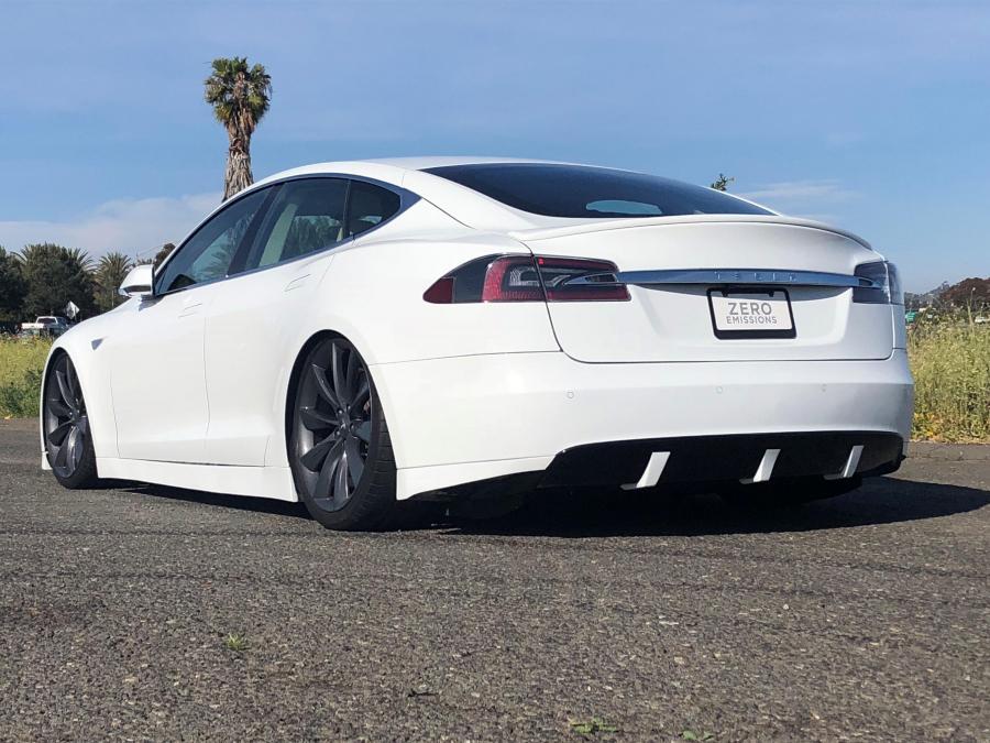 2012-2016.5 Tesla Model S Rear Valance: Urethane