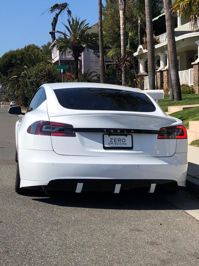 2012-2016.5 Tesla Model S Rear Valance: Urethane