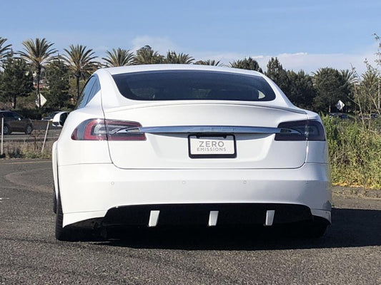 2012-2016.5 Tesla Model S Rear Valance: Urethane